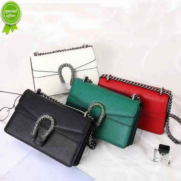 

designer clutch bag purses ladies handbags evening clutches direct sale g women's 2022 new msenger leather dionysian chain tongue green