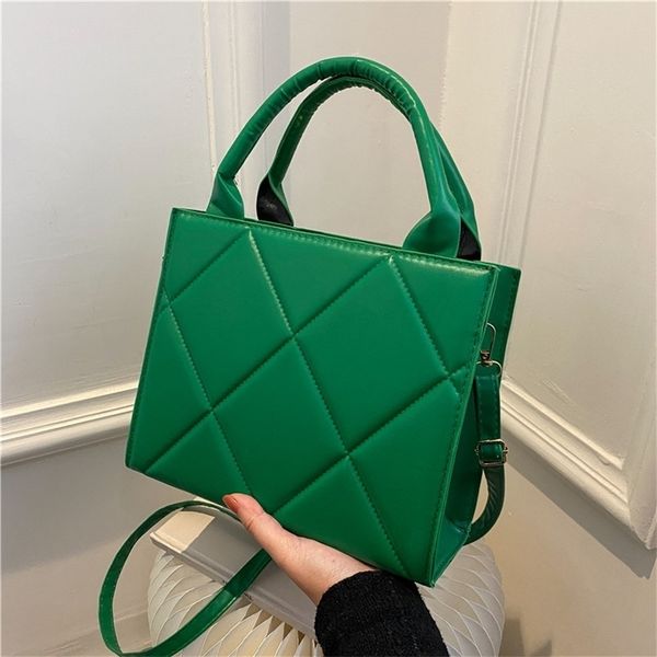 

evening bags spring women shoulder bag trendy plaid pu leather crossbody bags fashion ladies handbags brand designer handle bag 220913