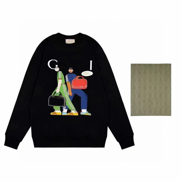 

designer hoodie men's fashion black pullover sweater autumn warm polo mens hoodie