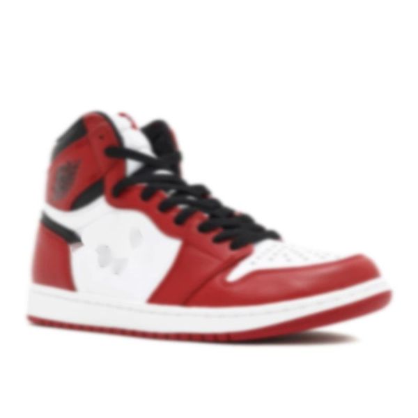 

shoes basketball 1 og chicago white red man women sneakers 555088-575441-101