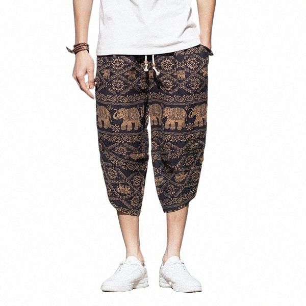 

men's pants men's pants men harem cotton linen vintage jogger casual traditional japanese retro loose streetwear sweatpant male sa, Black