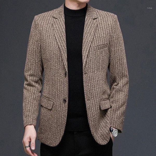 

men's suits & blazers men's suits & blazers striped vintage blazer suit men korean slim fit jacket casual jaqueta masculina clothi, White;black