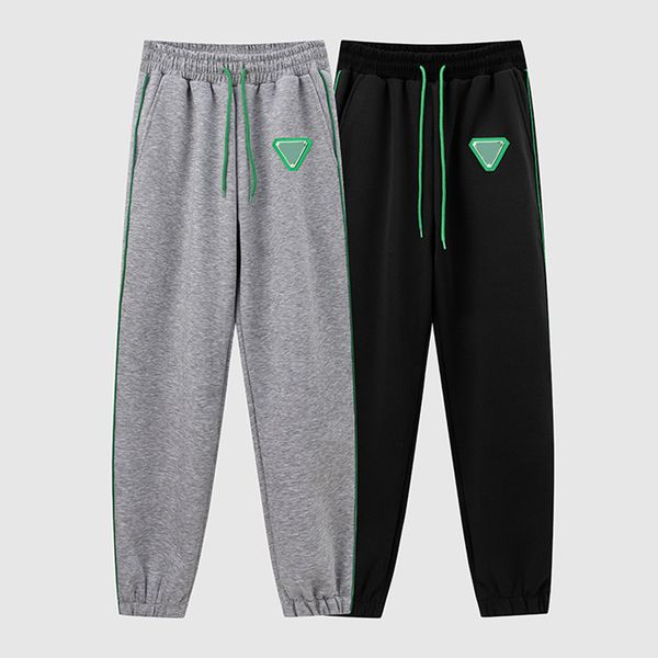 

22ss mens track pant casual jogger pants letter print trousers side stripe trouser elastic waist sweatpants, Black
