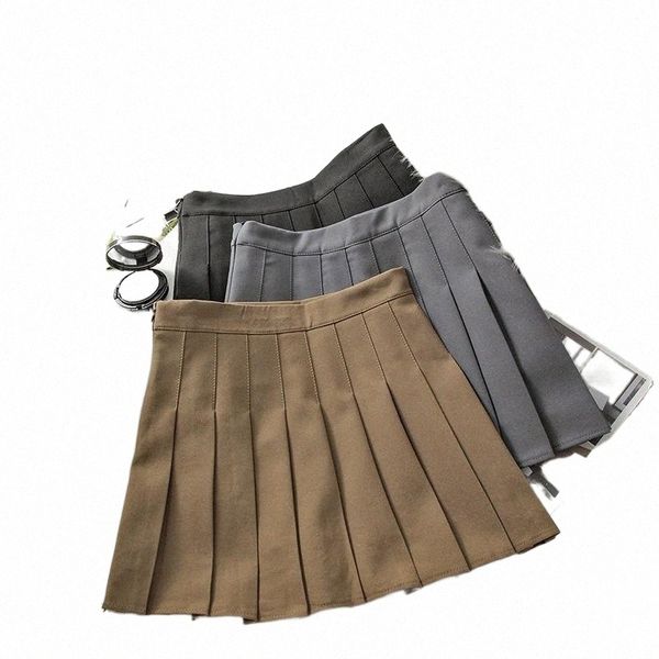 

skirts skirts autumn college style women skirt mini dance high waist female student black pleated mujer y6ii#
