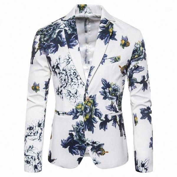 

men's suits & blazers men's suits & blazers casual men blazer fashion floral suit party costume homme terno masculino slim fit d90, White;black