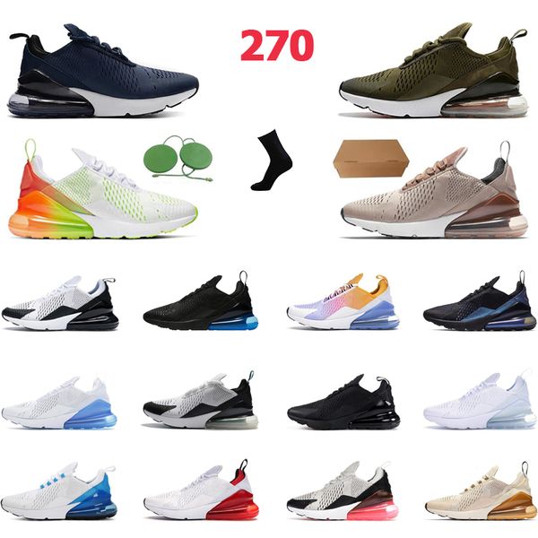 

mens running shoes sneaker 270 270s women sports trainers retro designer university blue triple black white eur 36-45 with box