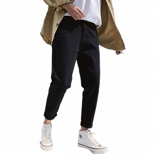 

men's pants fashion pencil jeans men slim fit pants classic 2022 male denim designer trousers casual skinny straight men's r6ng#, Black