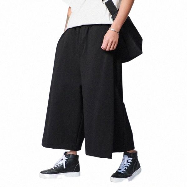 

men's pants men's pants 2022 clothing hair stylist gd street original designer loose wide leg culotte stage singer costumes 27-44, Black