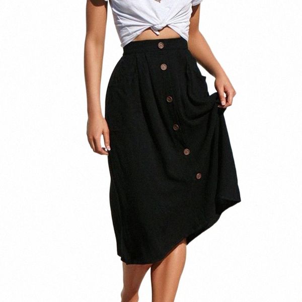 

skirts skirts white skirt harajuku boutique women clothing summer elegant music festival mama 2022 casual pockets womens t39b#, Black