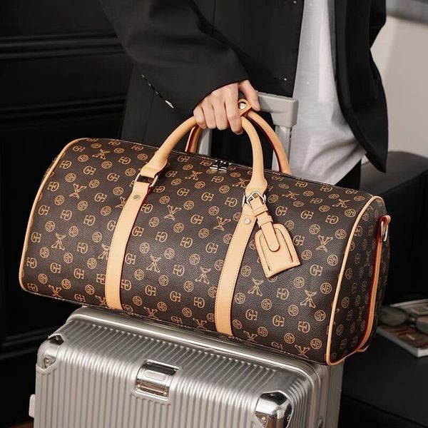 

crossbody fashion travel bag keepall bandouliere luxury monograms handbags women men designer crossbody shoulder genuine leather large capac