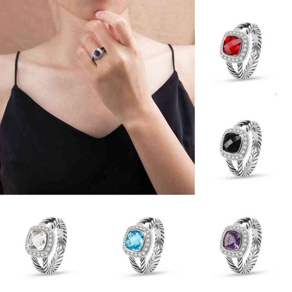 

twisted love ring elegant jewelry luxury designer rings designers purple amethyst zircon hoop fashion ladies classic for women banquet engag, Slivery;golden