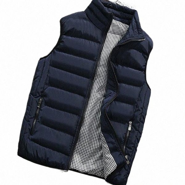 

men's vests men's vests mens winter windproof sleeveless jacket men warm cotton thickening vest coats male cotton-padded work wais, Black;white