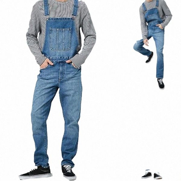

men's pants men's pants mens jumpsuit jeans dungarees summer sleeveless romper casual denim for men overalls clothing h4xl#, Black
