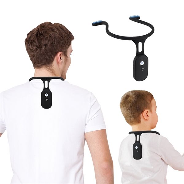 

body braces supports smart back posture corrector for adults women anti-humpback clavicle spine brace support belt trainer vibration reminde