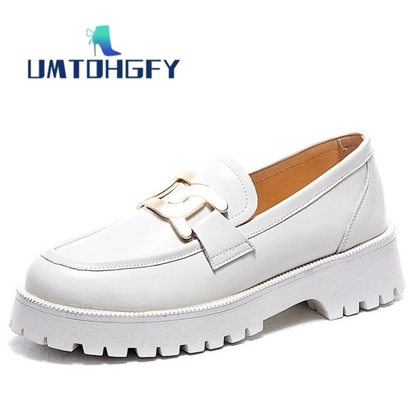 

dress shoes classic women loafers shoes genuine leather spring office lady daily thicksoled sneakers casual trend girl shoes students 220913, Black