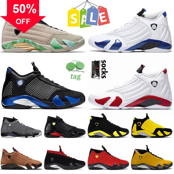 

wholesale jumpman 14 14s xiv mens basketball shoes hyper royal candy cane fortune spm black blue university gold winterized black yellow