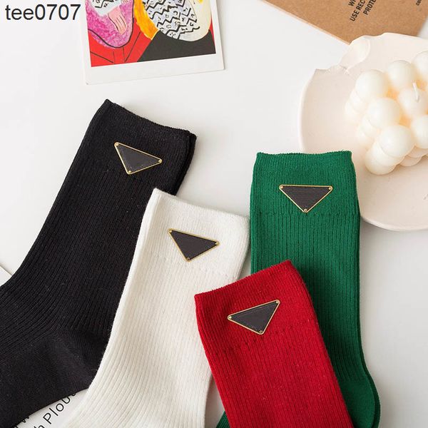 

women winter socks luxury designer mens breathable cotton sock, Black