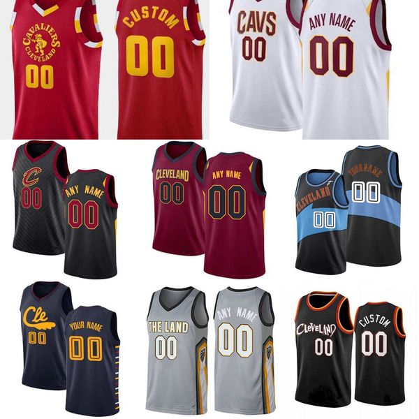 

basketball jerseys 75th custom men women youth cleveland''cavaliers''cedi 16 osman 1 rajon rondo 00 brandon goodwin laur, Black;red