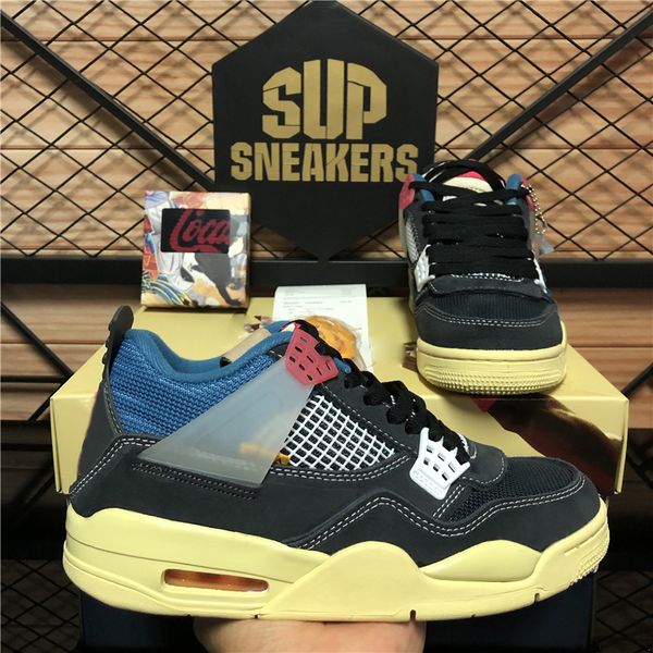 

with box military black 4 men basketball shoes black cat 4s fire red thunder white oreo womens mens retros outdoor sports trainers breathabl