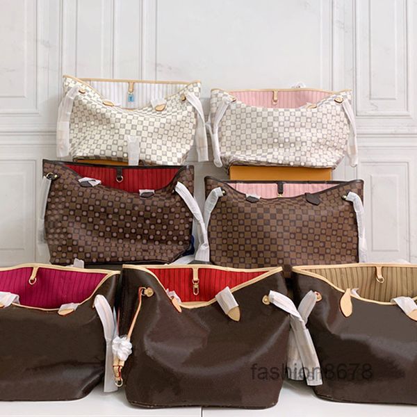 

designer women totes tote bag never check handbag s shoulder clutch purse double handles plaid old flowers leather hardware hasp independent