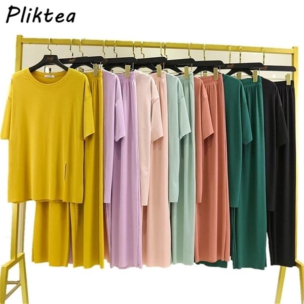 

women's sleepwear pliktea summer women pajamas set fashion atoff home clothes ladies lounge wear women home suit sleepwear female homew, Black;red