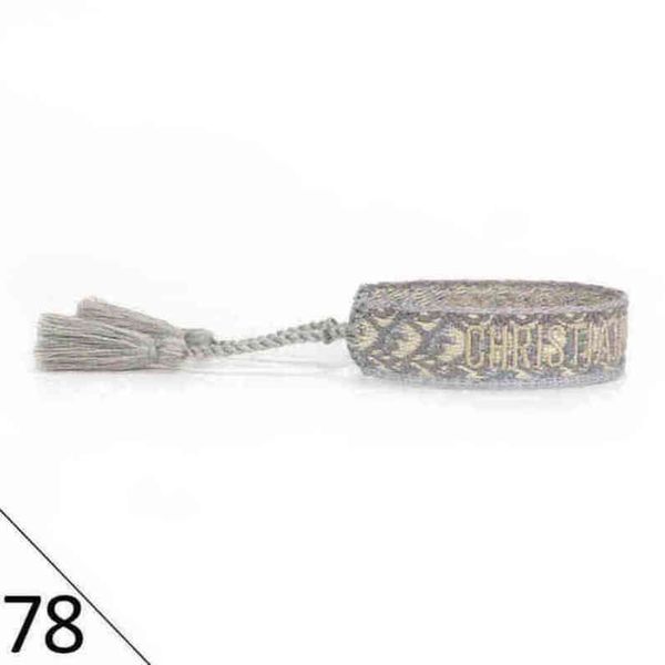 

designer woven friendship bracelet luxury brand for women leopard printed rope bracelets embroidery braided with tassel bangle men jewelry c, Golden;silver
