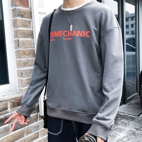 

mens hoodies sweatshirts japan style casual character print crewneck sweater men streetwear fashion clothing oneck slim fit sweatshirts long, Black