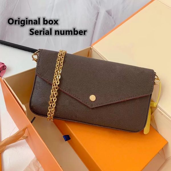 

classic designer women's bag triple one belt chain single shoulder underarm