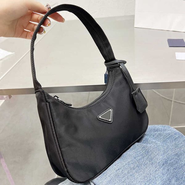 

handbags designer bags women nylon underarm fashion hobo canvas womens bag letter luxury shoulder handbag summer black tote bags