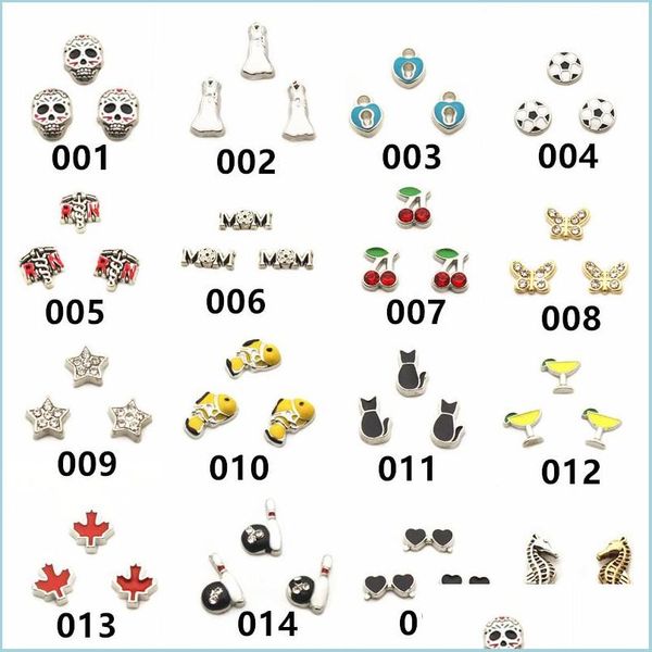 

charms selling mix 50pcs/lot floating charm for memory charms lockets diy jewelry drop delivery 2021 findings components jewelshops dhqqh, Bronze;silver