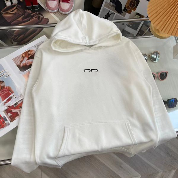 

designer version hoodie handmade bal2022 autumn and winter new embroidered lock logo men and women with the same style hooded sweater, Blue;black