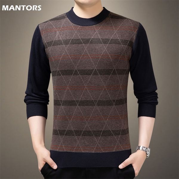 

mens sweaters autumn winter sweater men pullover mens oneck knitted business sweater slim fit casual pullover mens sweater warm pull homme 2, White;black