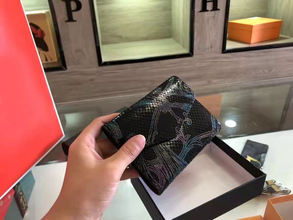 

wallets new style colorful pattern ladies leather fashion wallet, Red;black