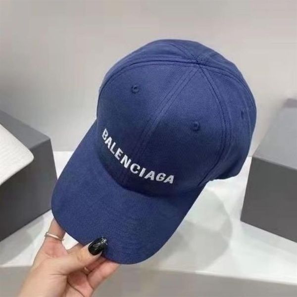 

new paris embroidery family baseball cap alphabet peaked cap hard stylish trendy couple xiaohongshu surrogate shopping version2982, Blue;gray