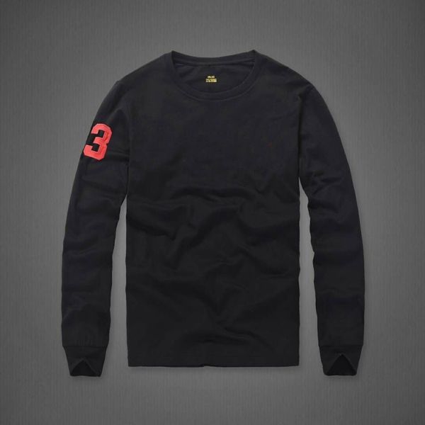 

wholesale package mail 2115 pieces of new polos shirts in autumn and winter europe and america men's long sleeved casual cotton large f, White;black
