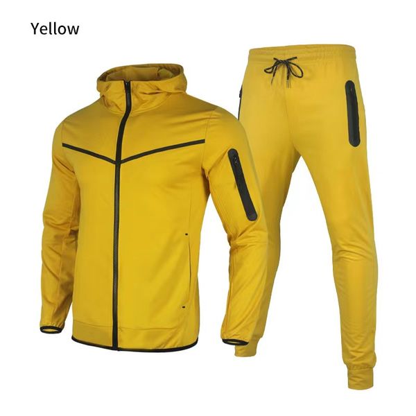 

mens tracksuits casual suits high street wild joggers suits multicolor sport tracksuit men womens hoodies pants tech fleece outerwear for ma, Gray
