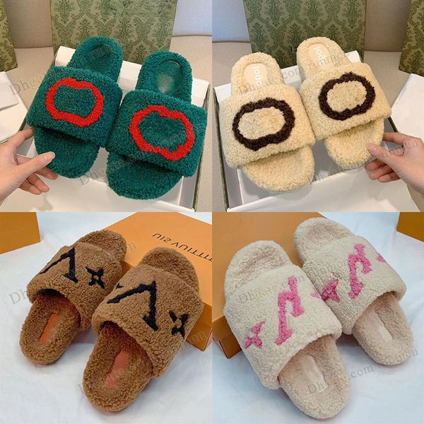 

designer famous wool sandals furly slipper australian slippers winter womens ladies keep warm platforms sliders slides black white brown gre