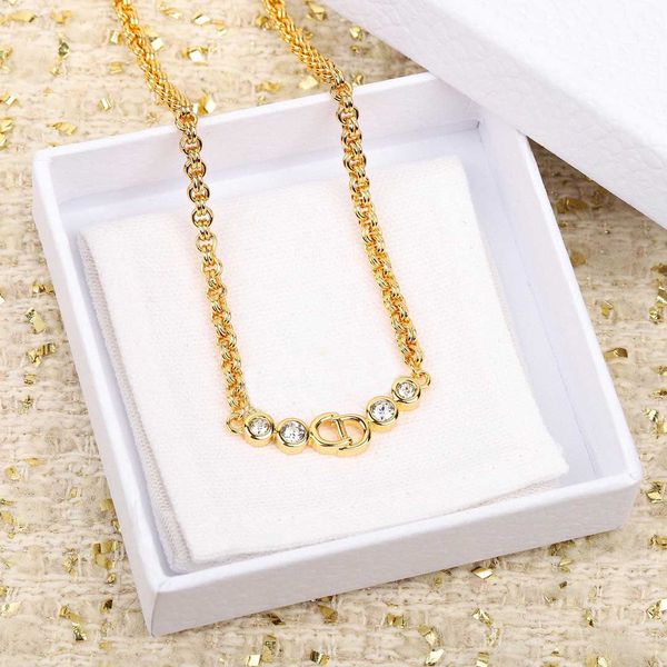 

2022 luxury quality charm pendant necklace with diamond in 18k gold plated have box stamp ps7205a, Golden