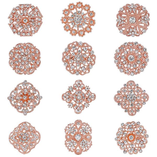 

pins brooches l lot assorted crystal rhinestone flower brooch pin set for women diy bridal wedding bouquet kit drop deliver bdejewelry amfek, Gray