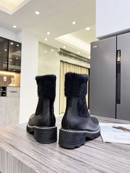 

australia australian classic warm women mini half snow button boot winter fluffy furry satin ankle bow booties slippers 0718, Black