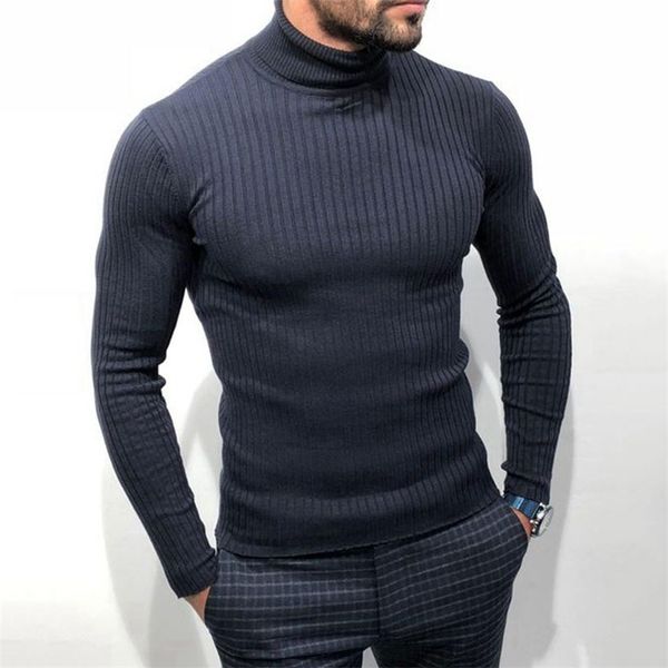 

mens sweaters solid slim ribbed knitted sweater men autumn winter warm turtleneck long sleeve sweaters fashion mens tight knit pullovers 22, White;black