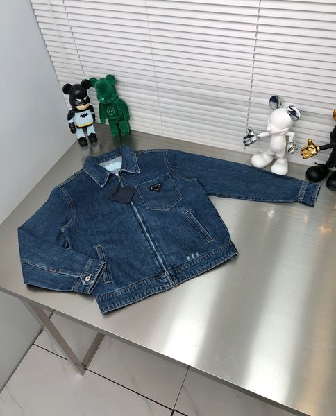 

fall and winter new luxury designer jacket fashion lapel zipper mens short blue jean jacket, Black;brown