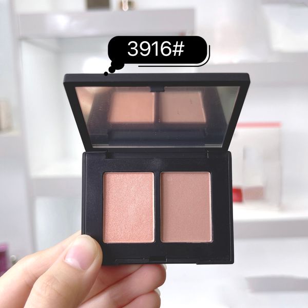

brand duo eyeshadow 2.2g two colors eye shadow platette 3916 st paul de vence shimmer glitter healthy glow natural eye shadow makeup