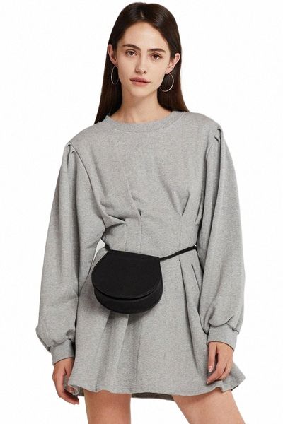 

casual dresses 2021 winter autumn elegant black dress women a line long sleeve mini party vintage puff korean style slim s8eo#, Black;gray