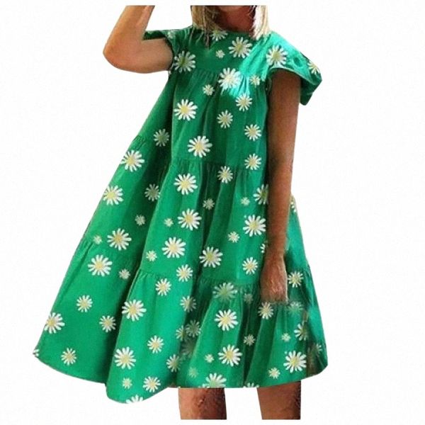 

casual dresses fashion party dress women's summer loose print stitching sleeveless o-neck a-line swing ladies vestido de mujer b99h#, Black;gray