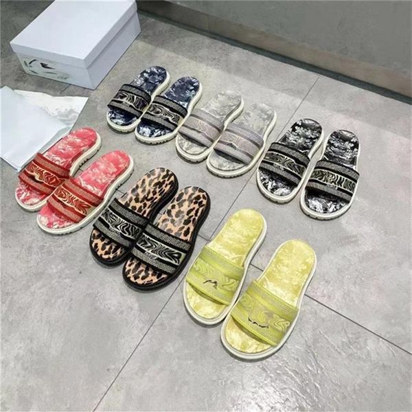 

designer women slippers paris stripe summer platform luxury sandals european brand thick soled shoes round toe loafers fash229r, Black