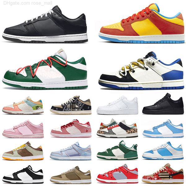 

mens womens 1 one low running shoes black panda white disrupt sneakers big size 13