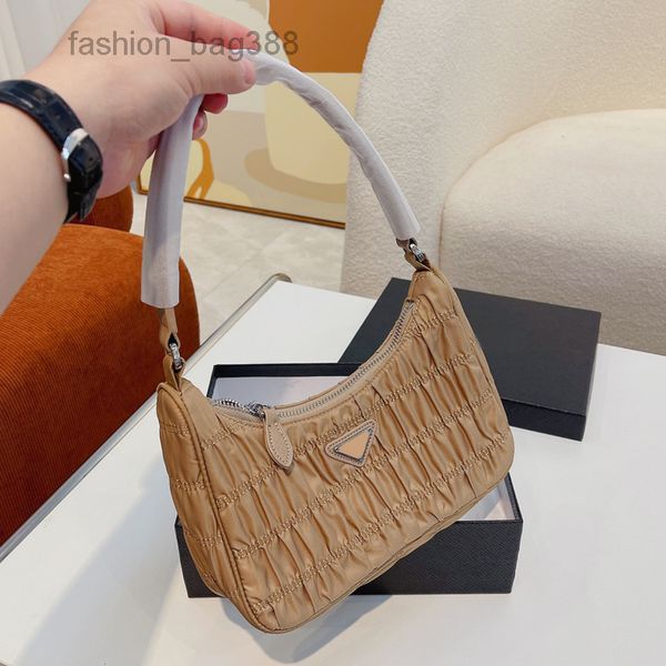 

evening bags pleated underarm shoulder bag fashion women handbags purse plain nylon triangular metal sequined leather strap cell phone pocke