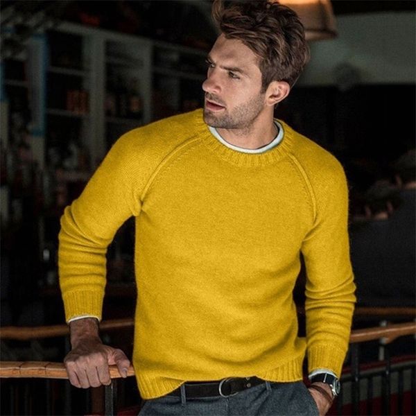 

mens sweaters mens wear classic round collar sweater korean fashion loose knitted for male autumn winter warm clothes 220914, White;black