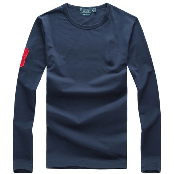 

wholesale package mail 2183 pieces of new polos shirts in autumn and winter europe and america men's long sleeved casual cotton large f, White;black